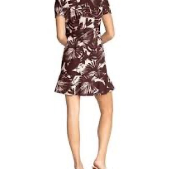 Trina Turk Women’s Tropical Print Ruffle-Hem 100% Cotton Dress Size 8 - Picture 2 of 8
